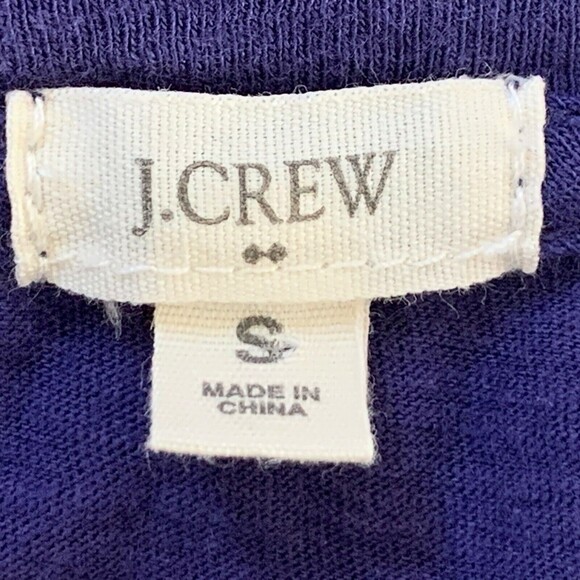 J Crew Geometric Gold Sequin Tee Shirt Women Small Purple - Picture 8 of 9